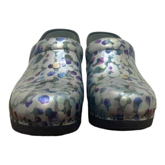 Dansko New Women's XP 2.0 Clogs Multi-dot Patent size 38 - Picture 2 of 13